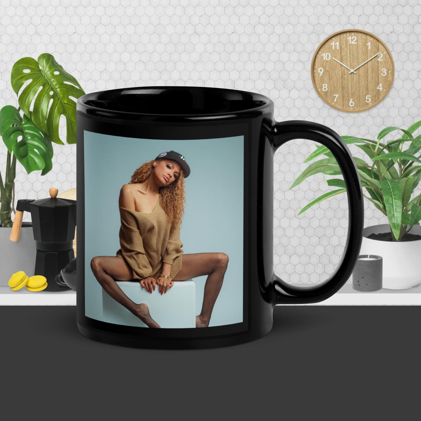 LEGS FOR DAYS Black Glossy Mug